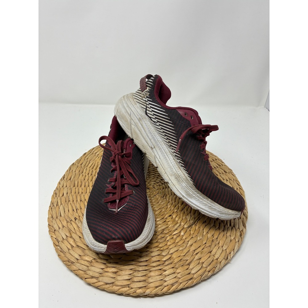 Hoka One One Rincon 2 Women's 7.5‎ Running Shoes Cranberry White 1110515